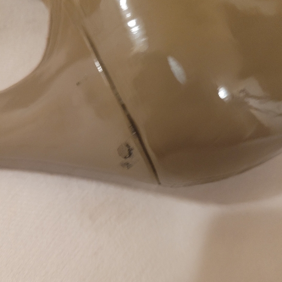 Merona Beige Patent Leather Heels Pumps Shoes Women's Size 9 - Picture 8 of 14